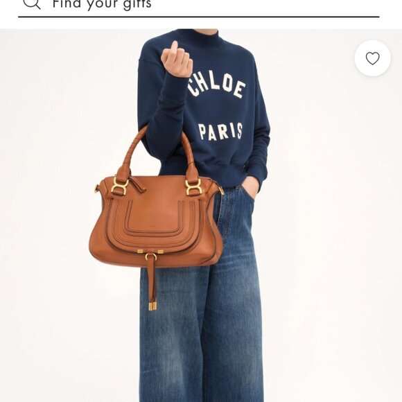 Chloe Marcie Bag in Grained Leather - Picture 13 of 13